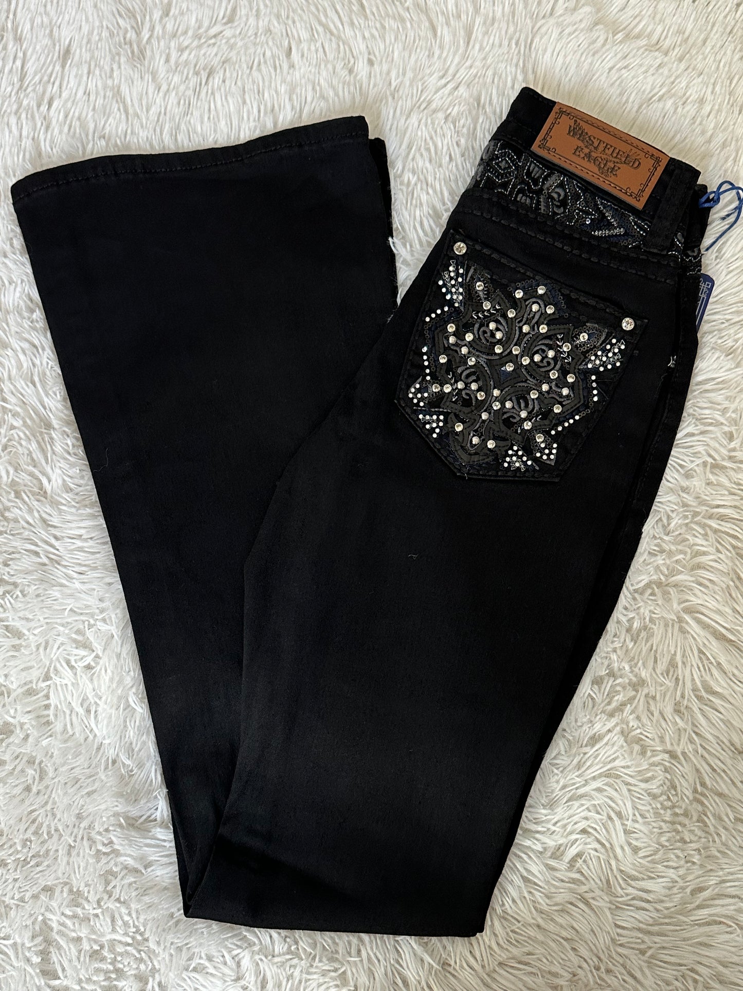 Jaylah Embroidery Bling Jeans