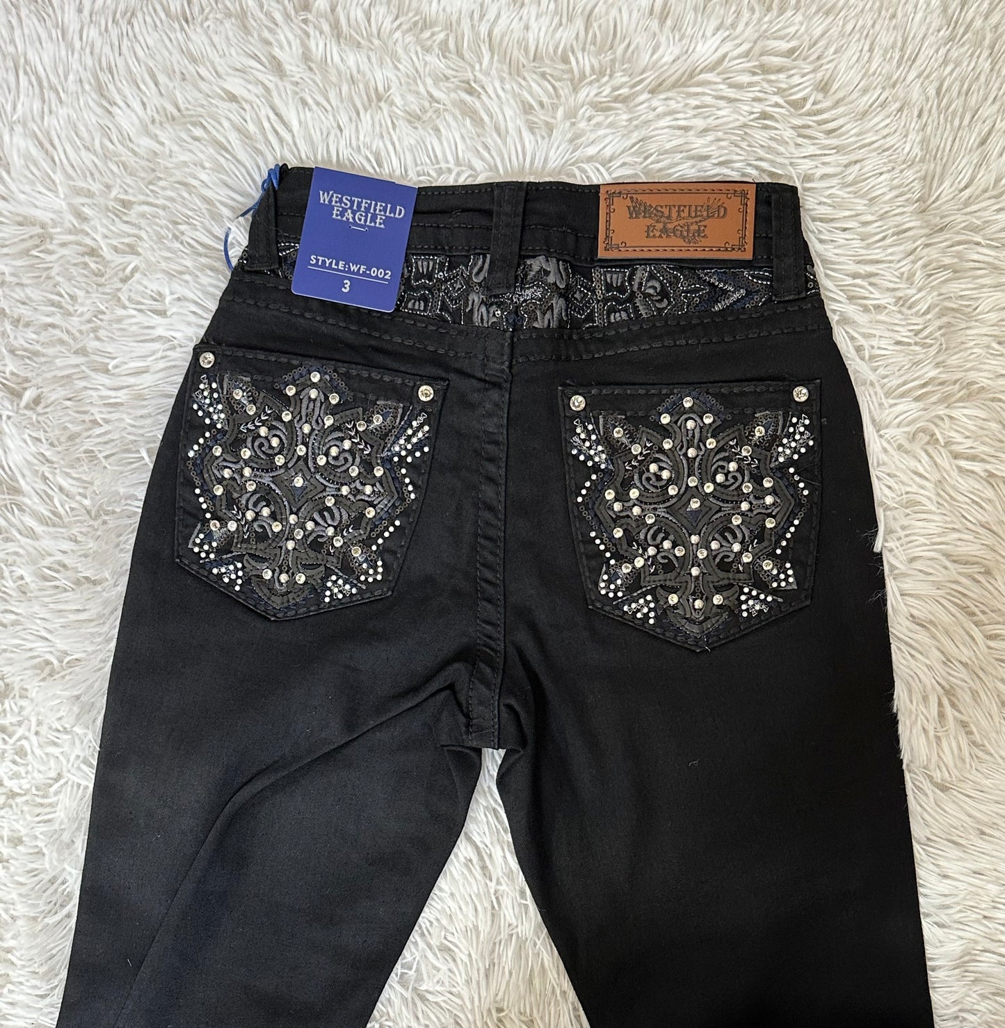 Jaylah Embroidery Bling Jeans