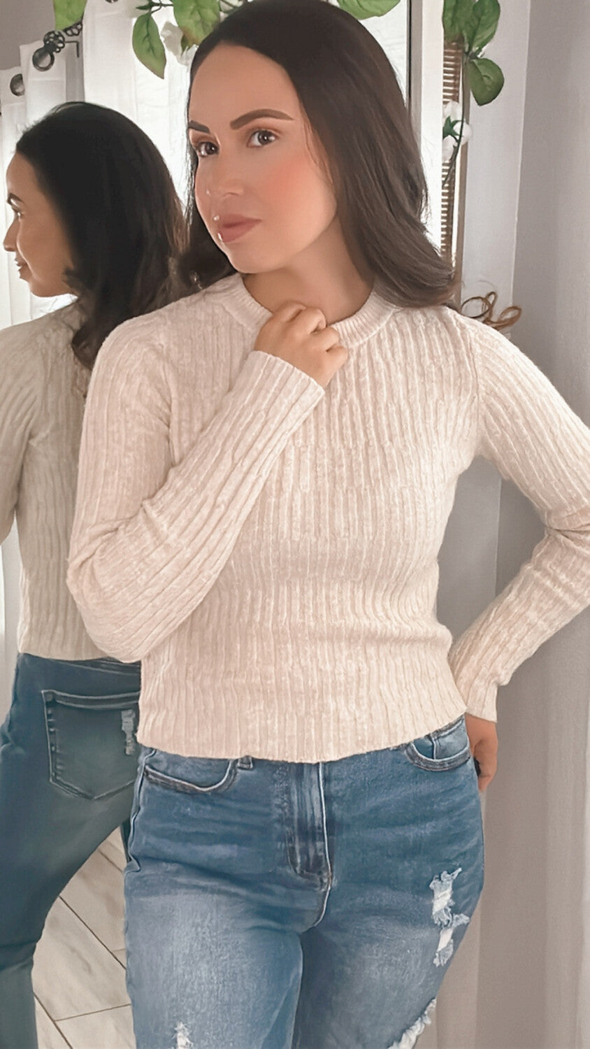 Jenny Cable Sweater Top